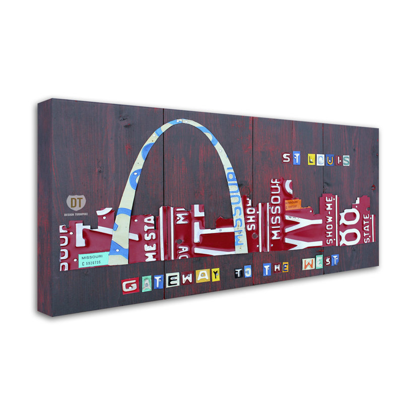 « st. louis », impression sur toile tendue, H 24 po x l 47 po x P 2 po