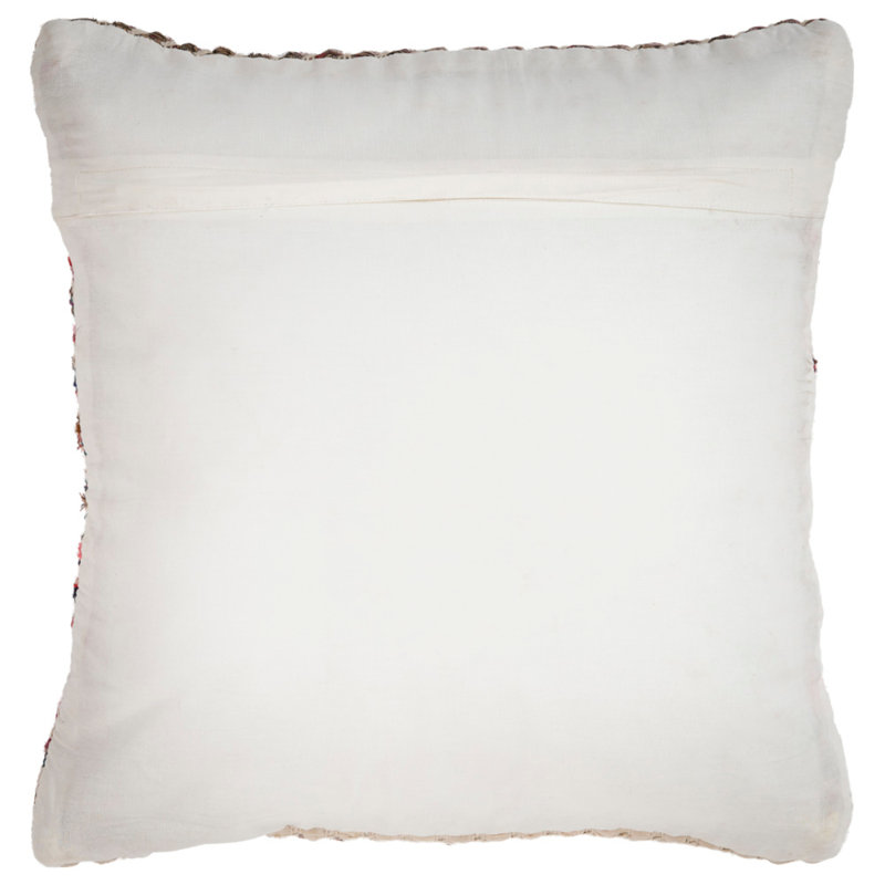 Multicolor Chevron Woven Square Throw Pillow 18"