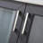 30" Modern Freestanding Dark Gray  Bathroom Vanity with Ceramic Vessel Sink And Double Ribbed Glass Doors & 2 Storage Drawers-1584579999