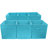 Sorbus 11" Foldable Storage Cubes with Handles in Aqua