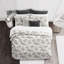 Ensemble de housse de couette 100% coton gris Auclair-75953949