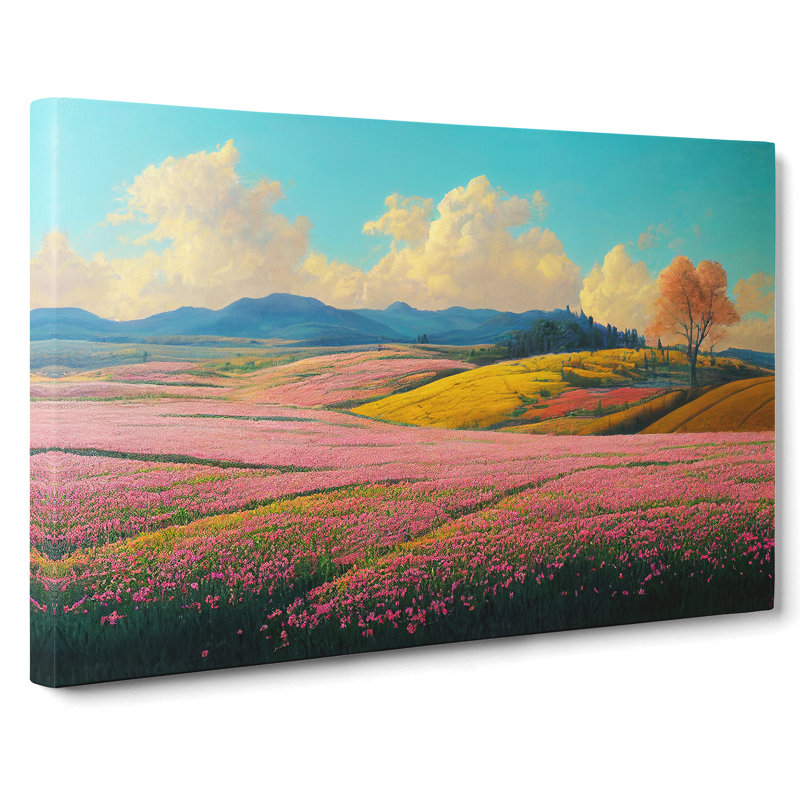Spring Landscape Meadow Vol.5 - Wrapped Canvas, 35cm H x 50cm W x 3cm D