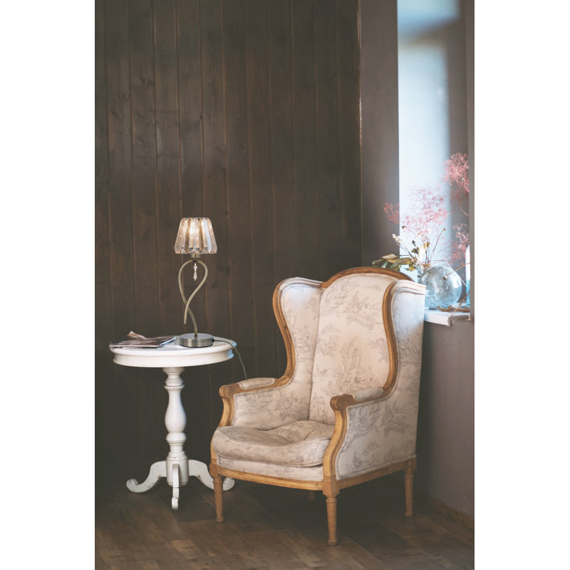 Bridges Metal Table Lamp, Antique Brass