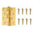 4" H x 3" W Solid Brass Bearing Pair Hinges