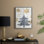 «Christmas Holiday Art CMXLVII», reproduction d'art encadrée - bois massif