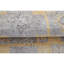 Tapis oriental gris / jaune en laine / viscose rectangulaire noué à la main-88041191