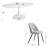 Chaena 5-Piece Oval Dining Table Sets-102506941