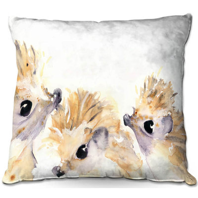Coussin décoratif 3 hedgehogs canapé