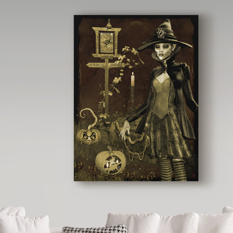 Deagen «Halloween Graveyard 3», impression sur toile tendue, H 24 po x l 18 po x P 2 po