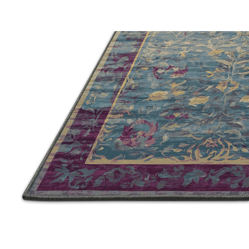 Tapis gris soyeux et moelleux, Carré 4 pi
