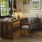 Walnut L-Shaped Solid Wood desks-107938148-107938144