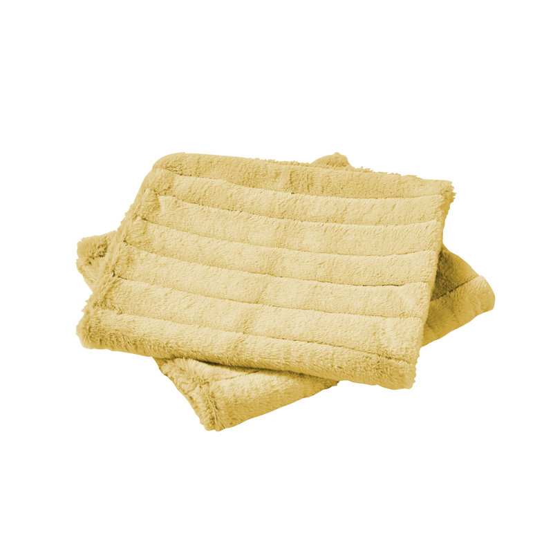Super Mink Polyester Zip Pillow Cover, Jojoba Yellow