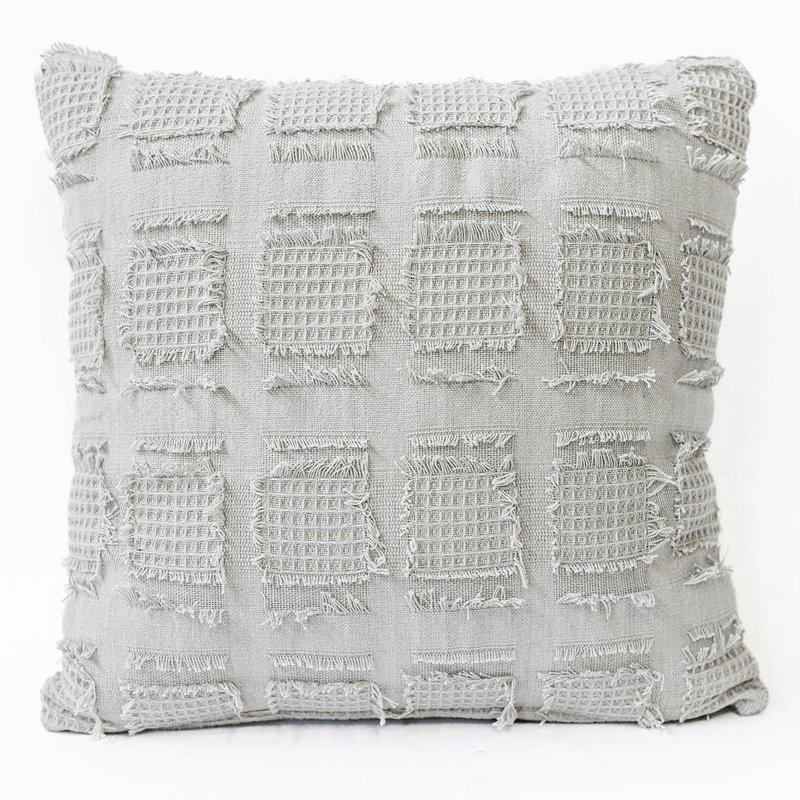 Coussin 18 po x 18 po, Gris