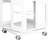 4 All Rotating Bookshelf, 360 Wheels, Large Size, White Finish, Easy To Put Together, Optimal Book Storage Color, Modern Design, High Durability, Simple Assembly-126094320