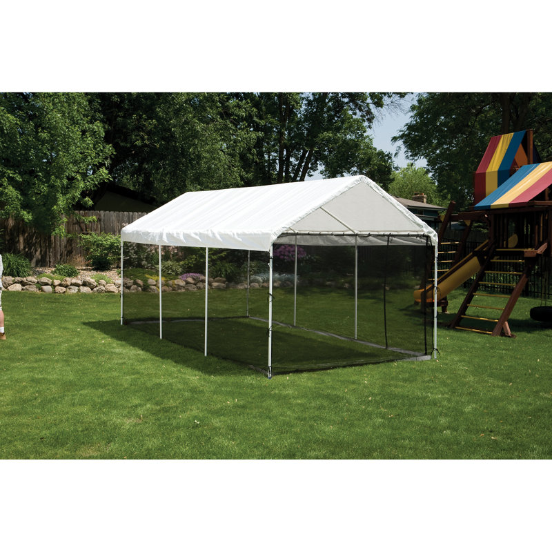 MaxAP ShelterLogic Black Fabric Screen for Canopy