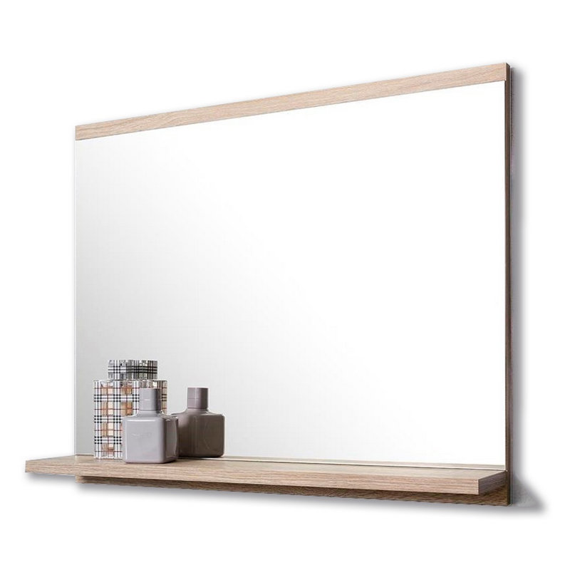 Jakhyia Rectangle Wall Mirror with Shelves