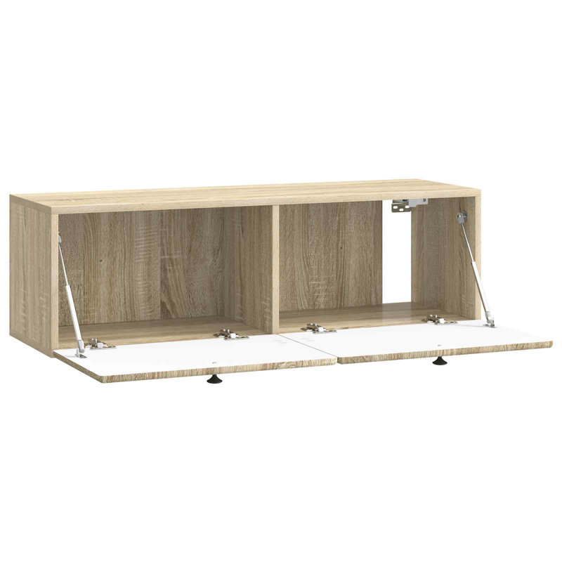 Unfinished TV Stand, Sonoma Oak, 30cm H x 98cm L x 31cm W