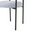 Chaise de salle à manger rembourrée avec pieds en métal, ensemble de 2-1271854351