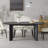 33.5"W×30"H Oval Wood Dining Table Kitchen Table with 4 Legs-1390004148-1390004151