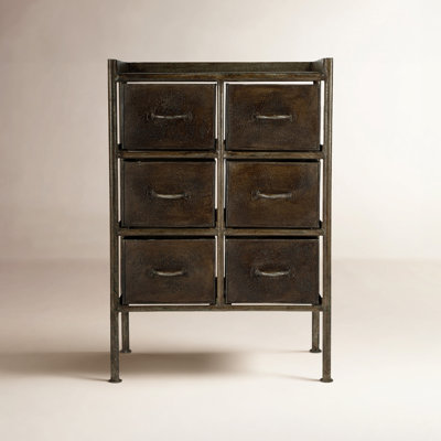 Perry Metal 6 - Drawer Apothecary Accent Chest