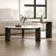 Table basse moderne avec plateau en marbre