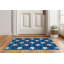Tapis de porte décoratif étoiles et rayures bleu marine-386854376-386854382