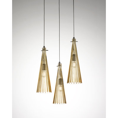Costa 3 - Light Nickel Kitchen Island Pendant