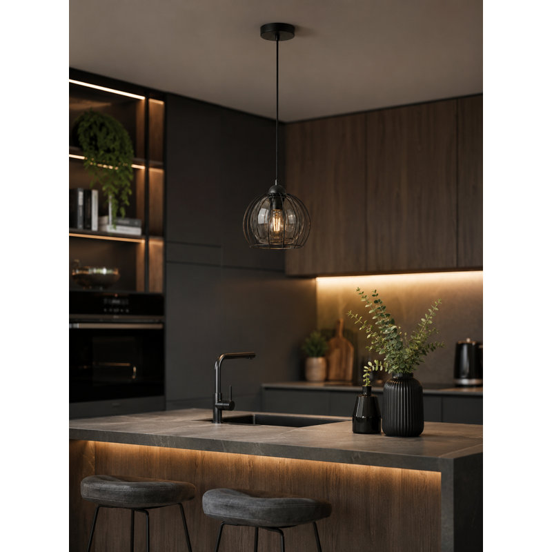 1 - Light Matte Black Pendant