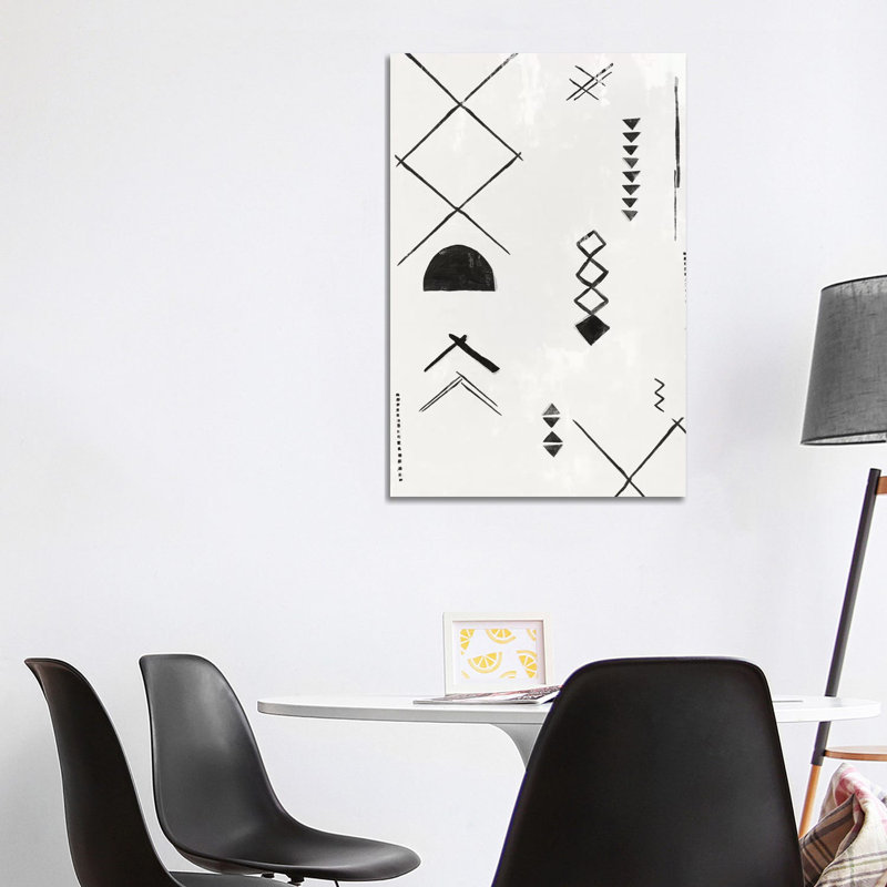 «African Motifs II» par Isabelle Z - reproduction d'art, Aucun mat, Toile tendue, H 40 po x l 26 po x P 1,5 po