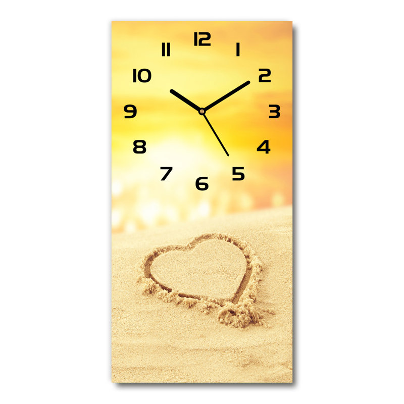 Jaszmine Glass Wall Clock, Black