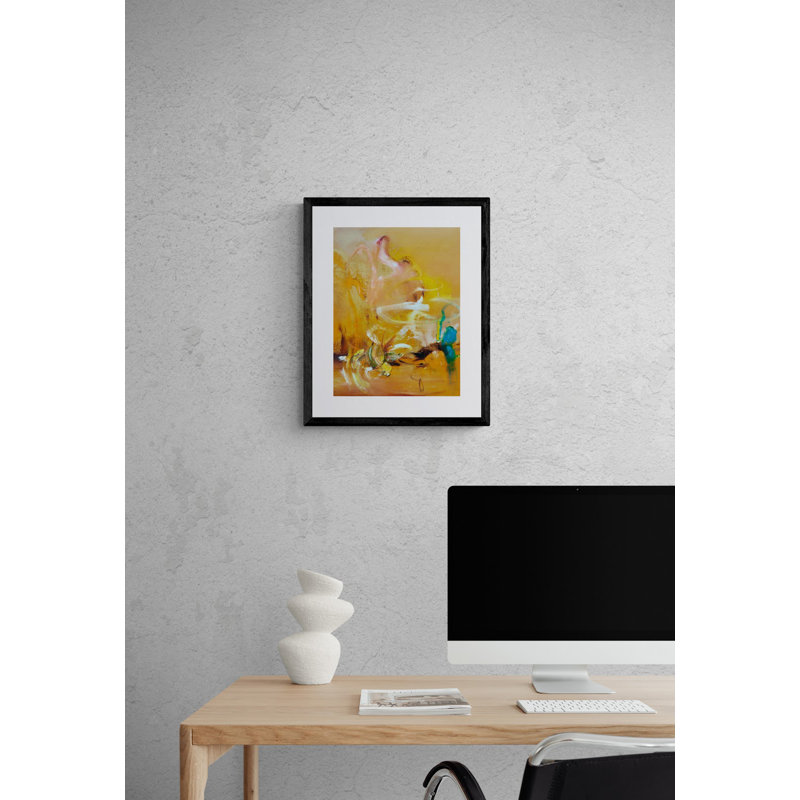 «301 Dawn» par Anne B. Schwartz - peinture encadrée, H 21,25 po x l 17,25 po