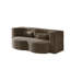Canapé moderne avec 2 coussins, canapé-lit en velours côtelé et rembourré de mousse, matelas pliant simple de 15 po pour le salon, le lit d'invité, la salle de jeux, aucun assemblage requis-664009710