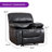 39.8'' Wide Modern Upholstered Faux Leather Manual Reclining Sofa With Pillow Top Arm-121545405