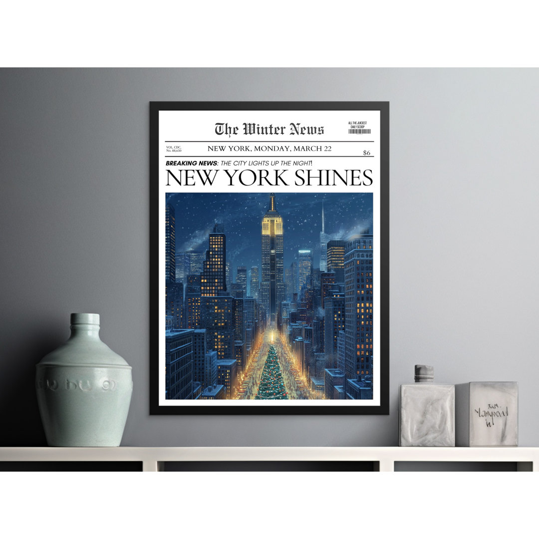 New York Christmas Matte Poster