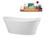 Baignoire autoportante 63 "avec drain interne Streamline-101697923
