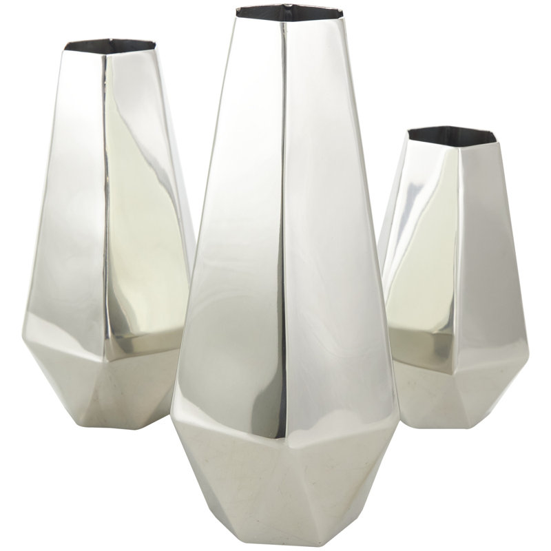 Stainless Steel Table Vase, Silver
