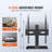 TV Stand Mount, Swivel Universal TV Stand For 32 To 55 Inch Tvs, Height Adjustable Portable Floor TV Stand With Tempered Glass Base