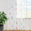 Rideaux pour salon 2 rideaux semi-transparents avec motif de feuilles de fleurs imprimé printemps printemps