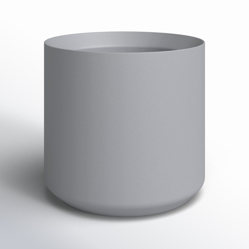 Parsons Handmade Ceramic Pot Planter, Gray, 11.75" H x 12" W x 12" D