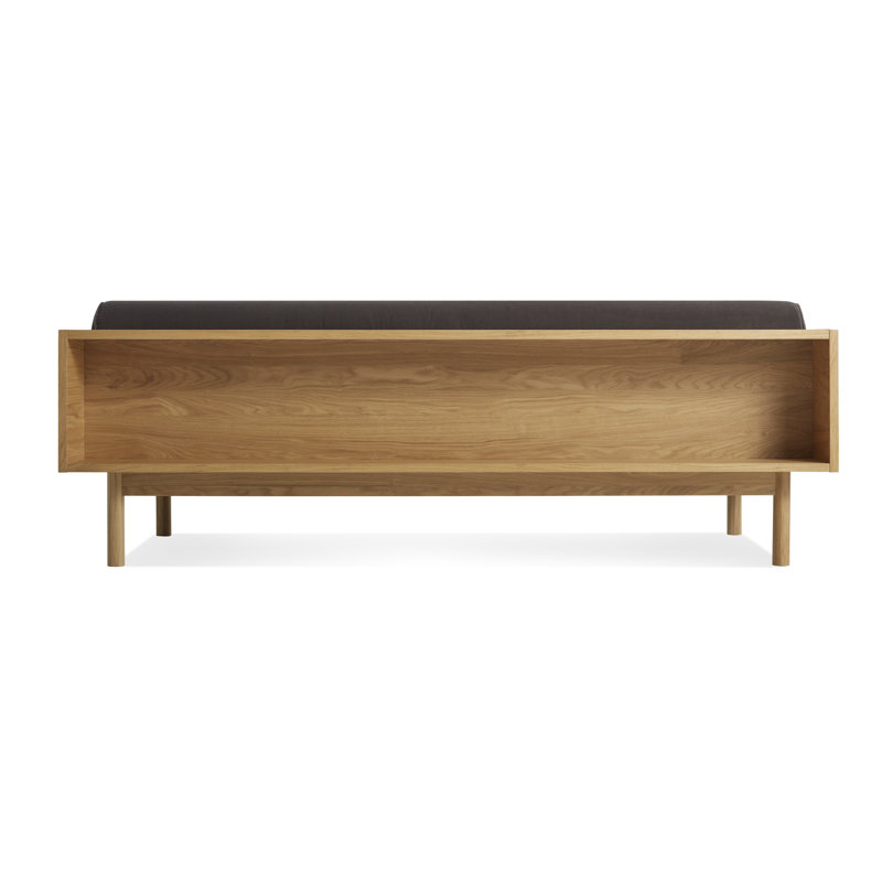 Souvenir Sofa, White Oak, Storm Velvet Velvet