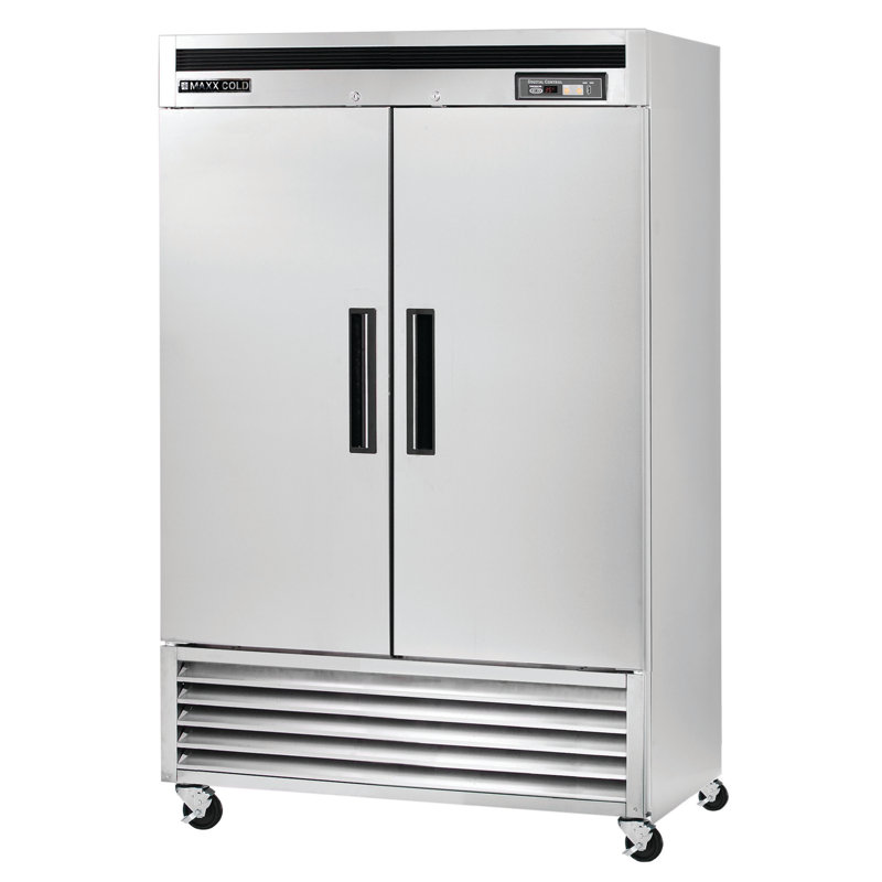 Maxx Cold 54'' Stainless Steel Double Door Commercial Refrigerator