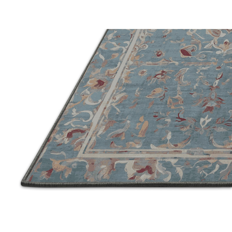Silky Soft Plush Gray Area Rug, Square 6'