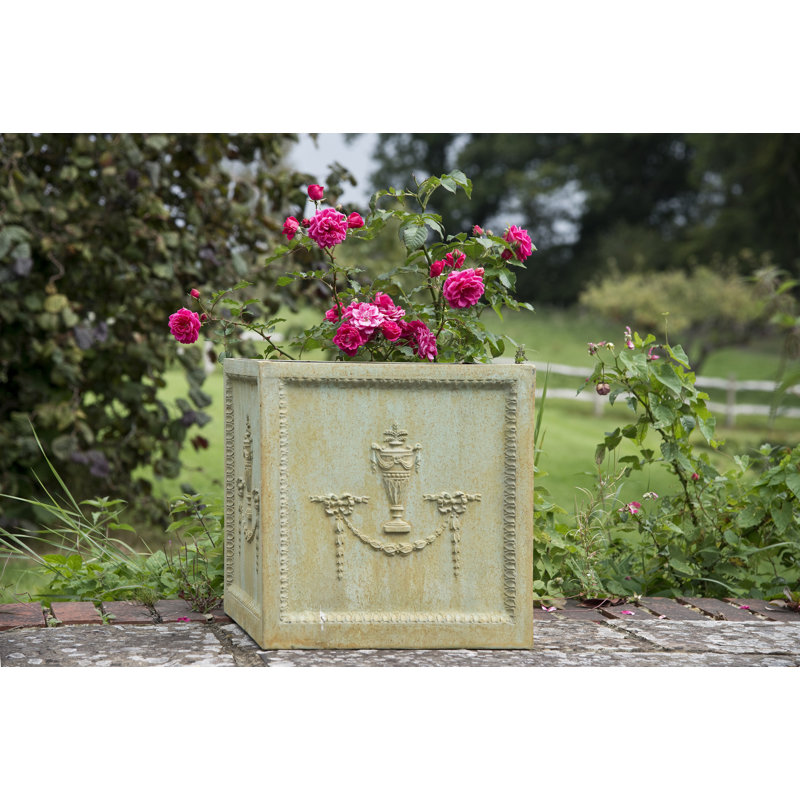 Oscoda Handmade Pot Planter, Medium, Bronze Verdigris