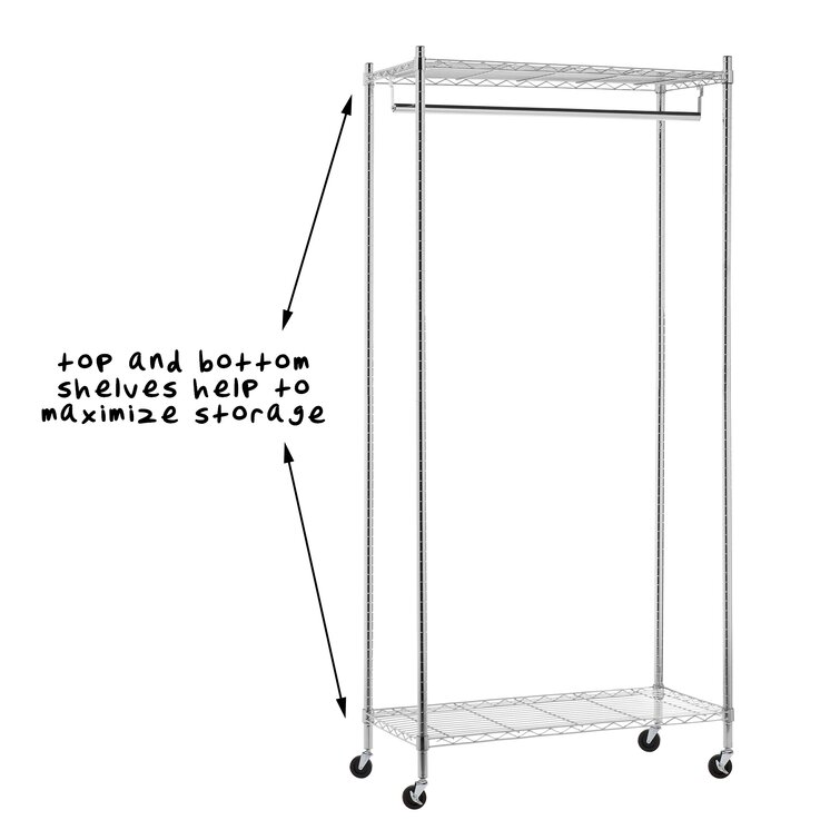 Wayfair Basics® Boothby 36 W Garment Rack