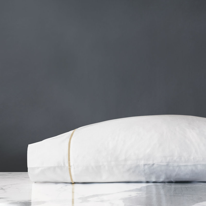 Linea Egyptian Cotton Sateen, Seble, Queen Pillowcase