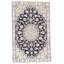 Nandini Oriental Area Rug in Navy Blue