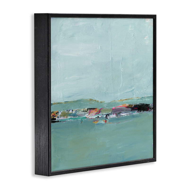 «Distant Ocean View», art de la giclée encadrée par Ethan Harper, Giclée encadrée noir minuit, H 24 po x l 24 po
