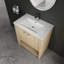 Meuble-lavabo autoportant avec lavabo en céramique