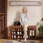 Adjustable Solid Wood Shoe-Changing Bench With Hidden Storage For Bedrooms And Corridors-128632668