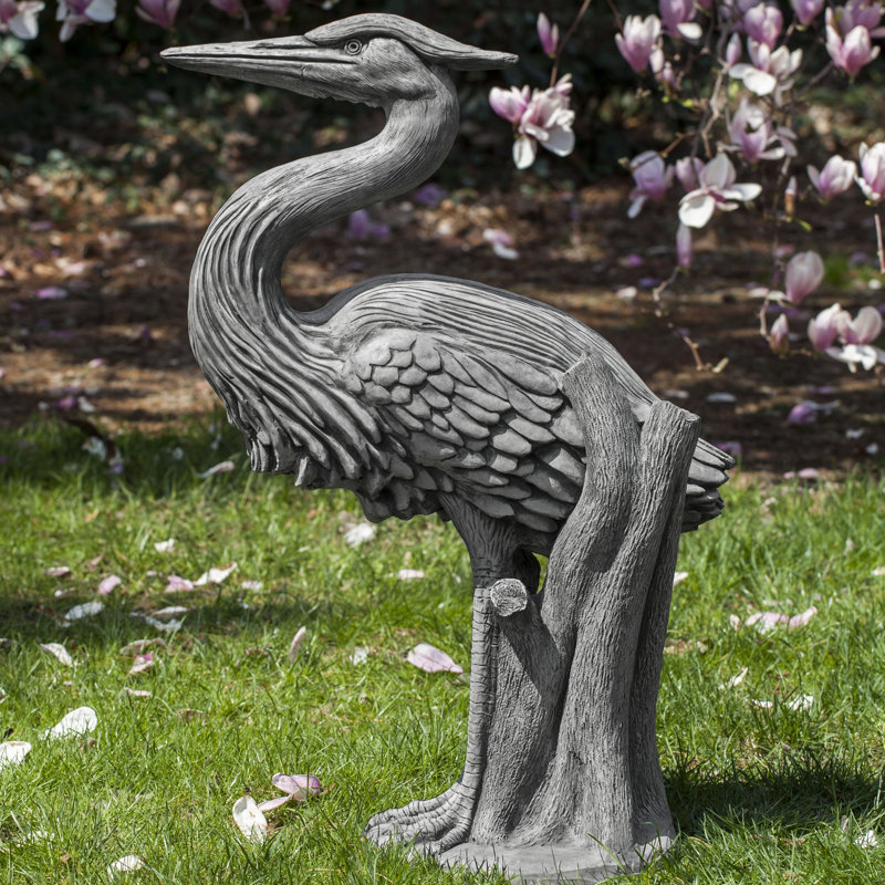 Statue héron, Pierre alpine